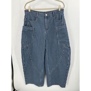 Pinstripe barrel leg jeans Women’s Jeans